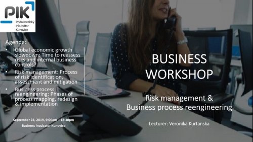 WORKSHOP RISK MANAGEMENT - INOVACE INTERNÍCH PROCESŮ