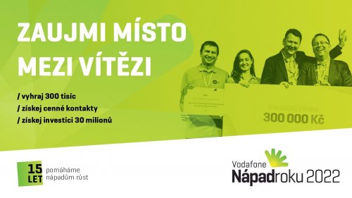 Nápadroku 2022-15. ROČNÍK PRESTIŽNÍ STARTUPOVÉ SOUTĚŽE STARTUJE